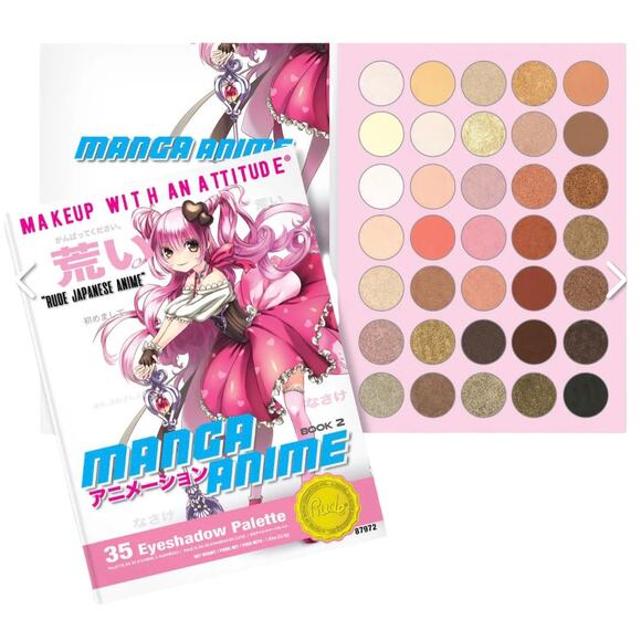 NEW Rude Cosmetics Manga Anime EYE SHADOW PALLET 35 Colors Make Up Book 2 NIP! - Picture 7 of 7